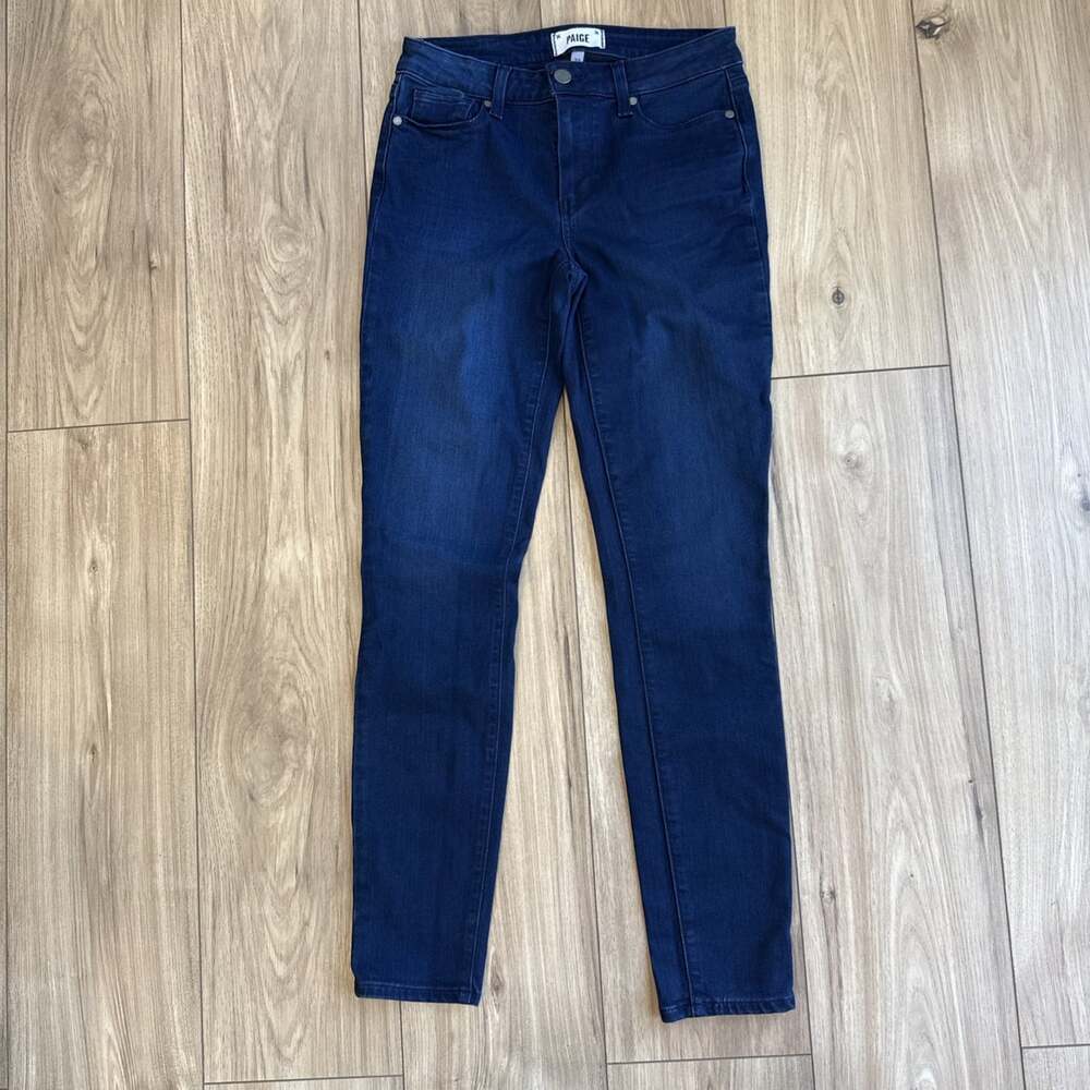 Paige Jeans Womens Sz 27 Verdugo Ultra Skinny Blue Denim Dark Wash Low Rise
